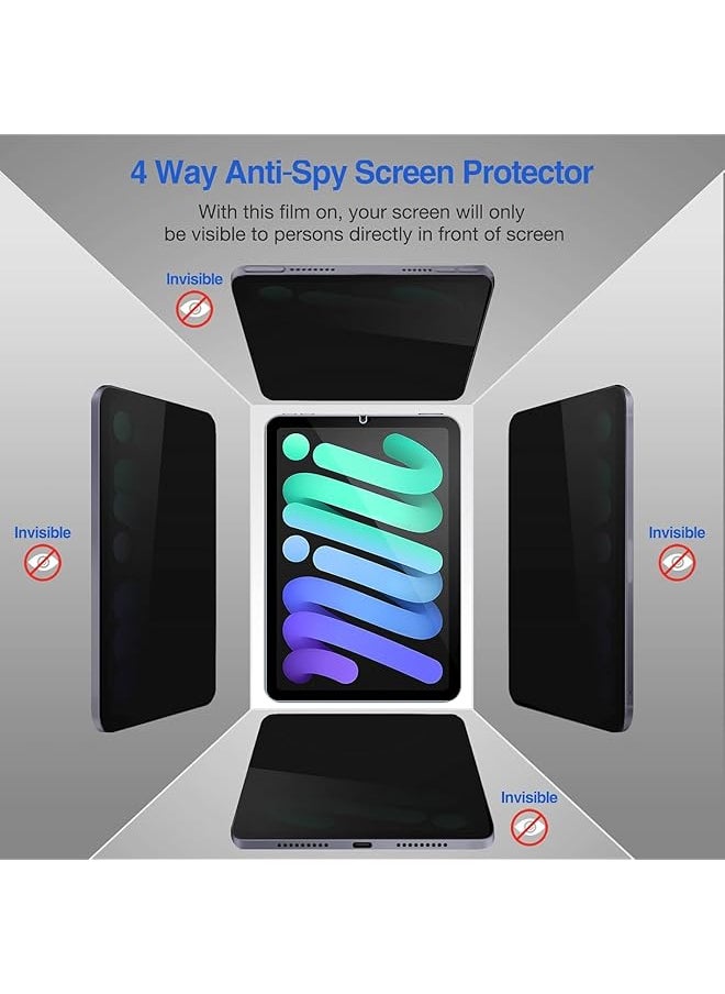 erorex - 1 Pack Privacy Screen Protector For Ipad Mini 7 8.3 Inch A17 Pro 2024 7Th Generation 360° Anti Spy Tempered Glass Screen Protector Scratch Resistant Anti Fingerprint - Image 1