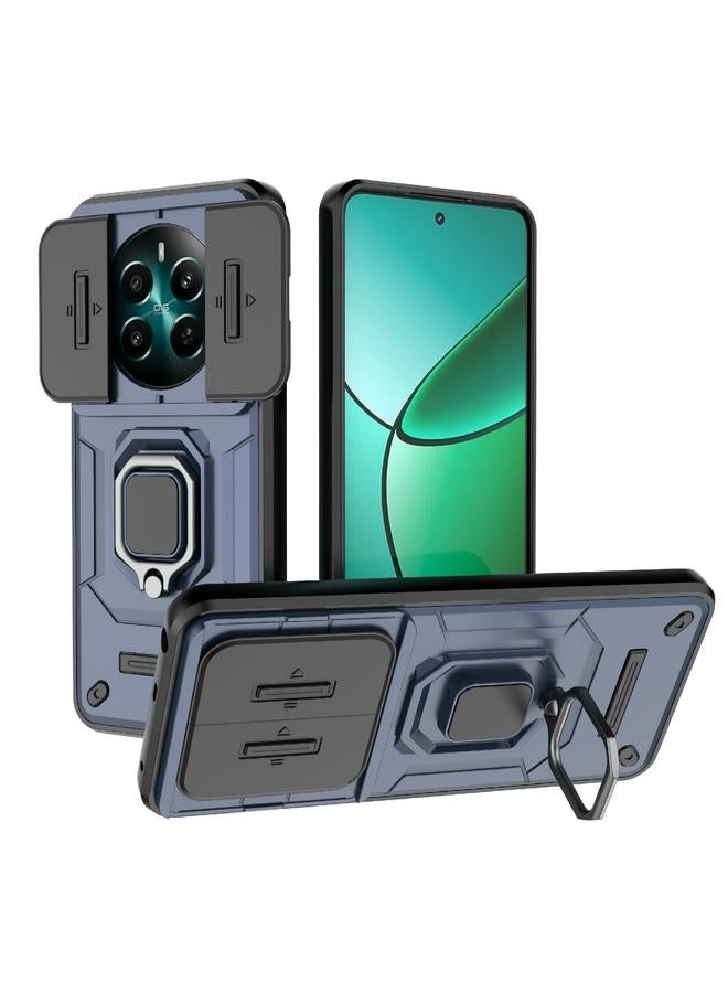 S-TOP Case For Realme 12+ 5G Global Sliding Camshield TPU + PC Shockproof Phone Case with Holder - Image 1