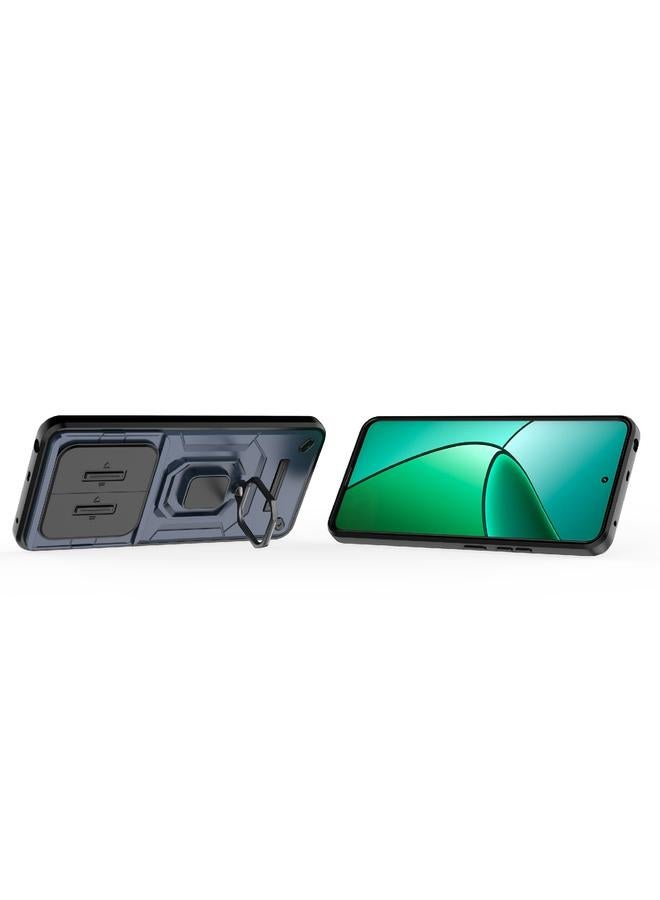 S-TOP Case For Realme 12+ 5G Global Sliding Camshield TPU + PC Shockproof Phone Case with Holder - Image 4