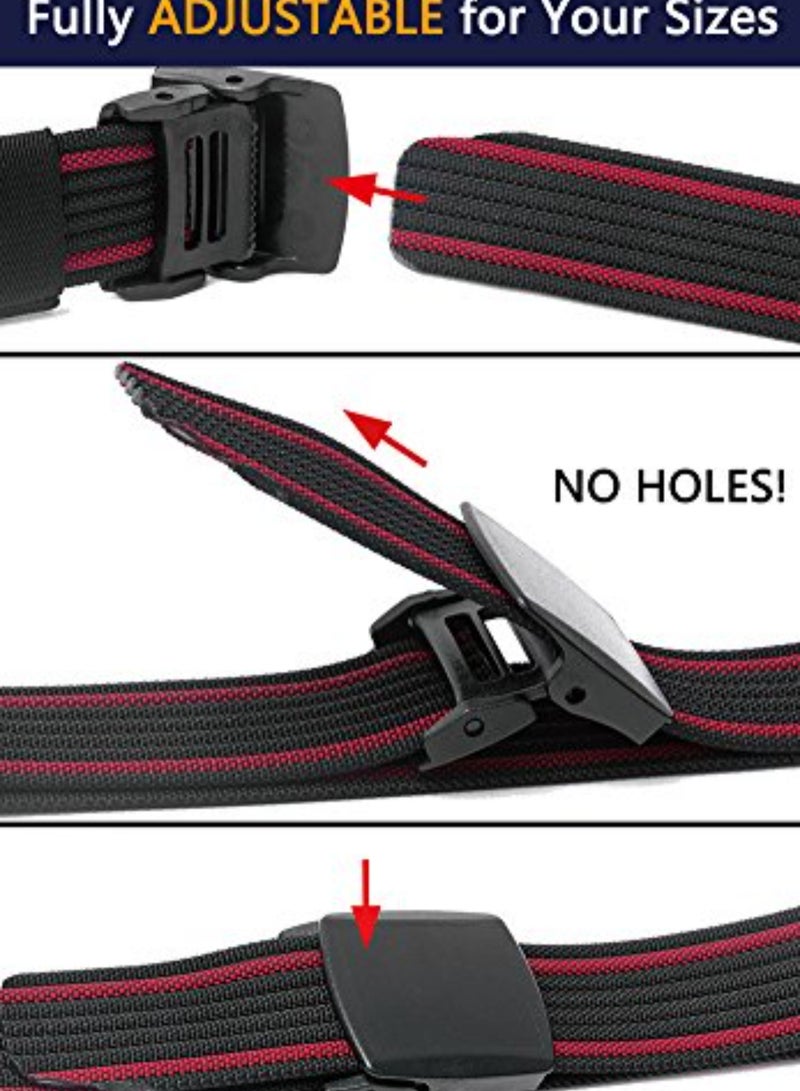 النايلون حزام الرجال تنفس صافي حزام ، حزام من البلاستيك YKK مشبك ، والمتانة ، 27-41 بوصة الخصر ( الخصر أقل من 100 سم ) - Image 2