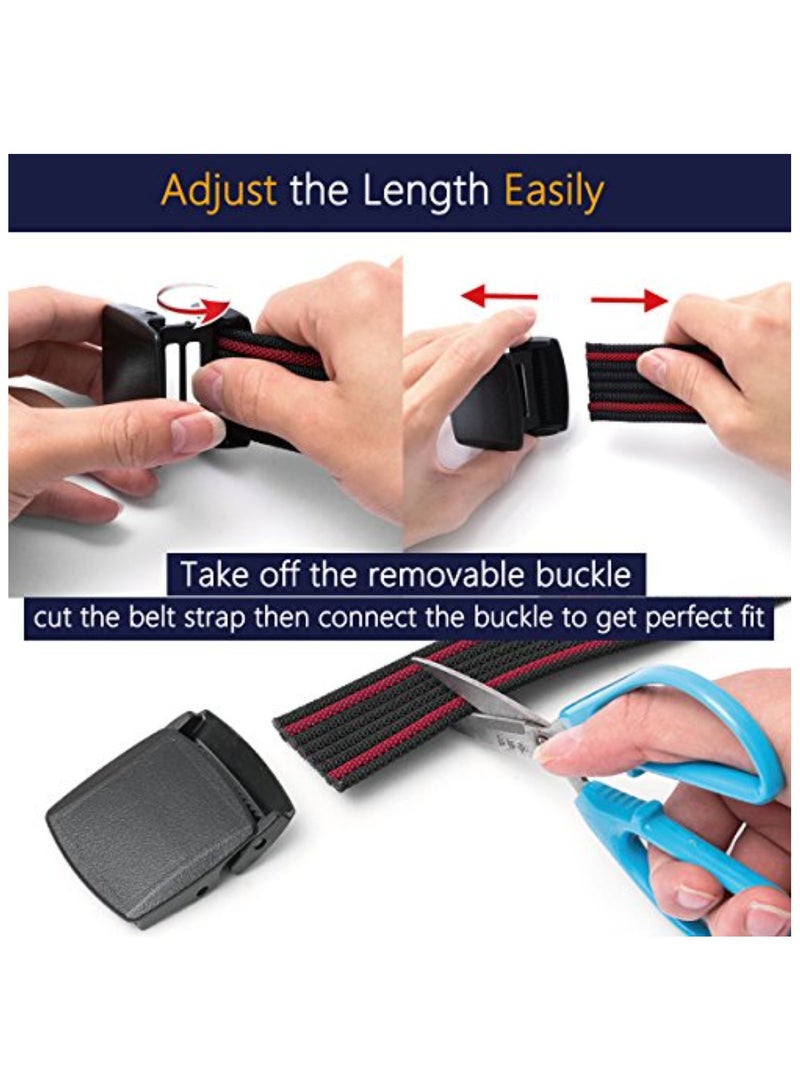 النايلون حزام الرجال تنفس صافي حزام ، حزام من البلاستيك YKK مشبك ، والمتانة ، 27-41 بوصة الخصر ( الخصر أقل من 100 سم ) - Image 4