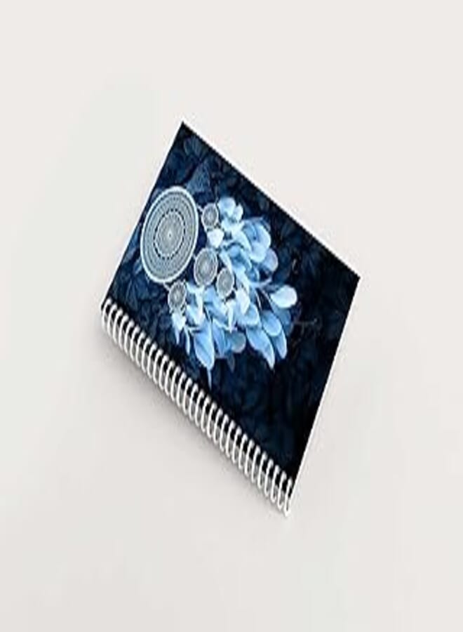 Premium Notebook - 100 Pages, 15 x 8in - Dream Catcher Blue