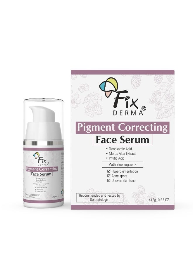 Fixderma Pigment Correcting Serum | Face Serum for Melasma, Hyperpigmentation & Acne Spots | Acne Face Serum for Men & Women - 15g - Image 1