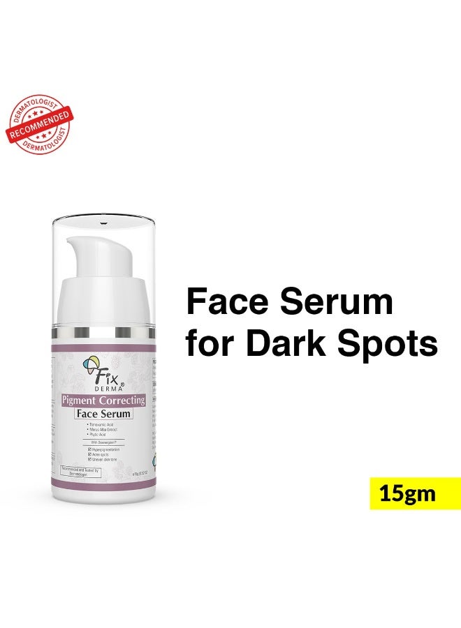 Fixderma Pigment Correcting Serum | Face Serum for Melasma, Hyperpigmentation & Acne Spots | Acne Face Serum for Men & Women - 15g - Image 3