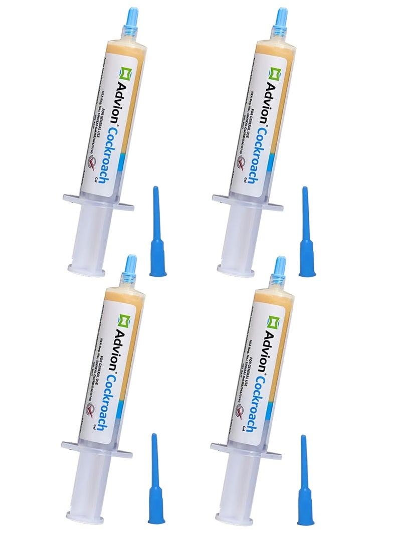 Cockroach ٤ عبوات من جيل طارد الصراصير، تشمل طعم جل مضاد للصراصير بني، أصلي من الولايات المتحدة، 30 جرام * ٤ - Image 1