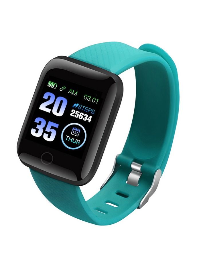 جيليز ساعة رياضية جديدة بسوار معدل ضربات القلب وضغط الدم ومراقبة بلوتوث وعداد الخطى وادارة الصحة ساعة ذكية (اخضر) - Image 1
