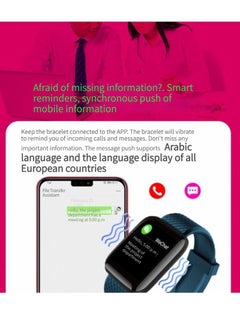 GELESE New Sports Bracelet Watch Heart Rate Blood Pressure Bluetooth Monitoring Pedometer Health Management Smart Watch (Green)  - Image 2