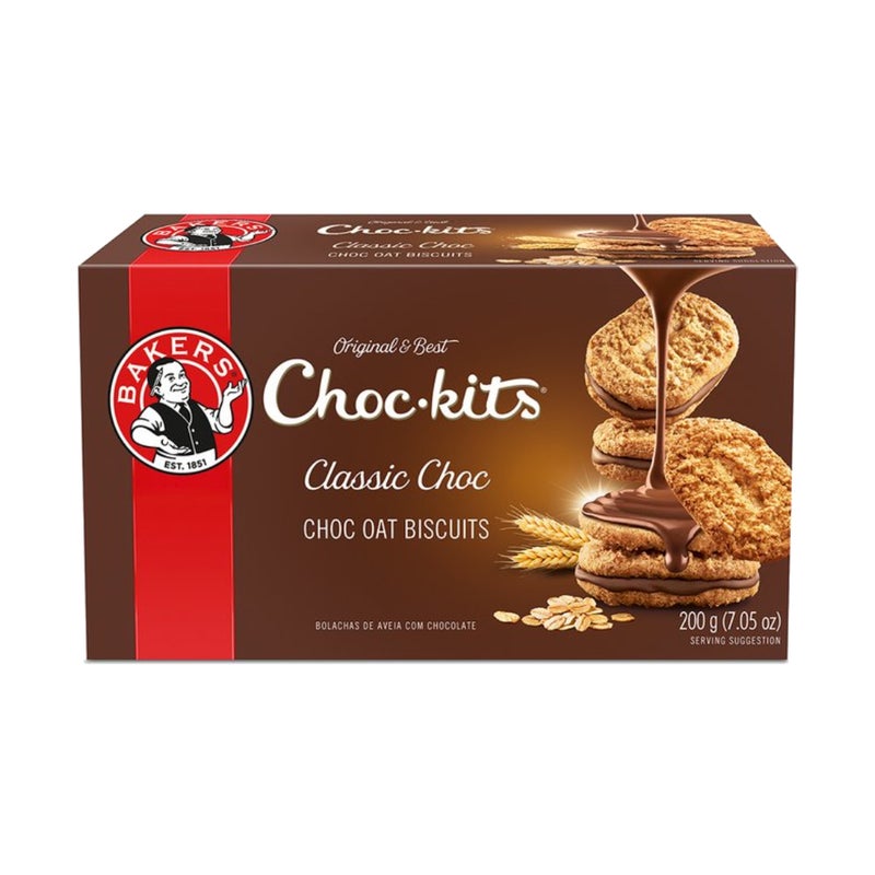 Bakers Choc-Kits Biscuits, Original - 200g, South Africa - Image 2