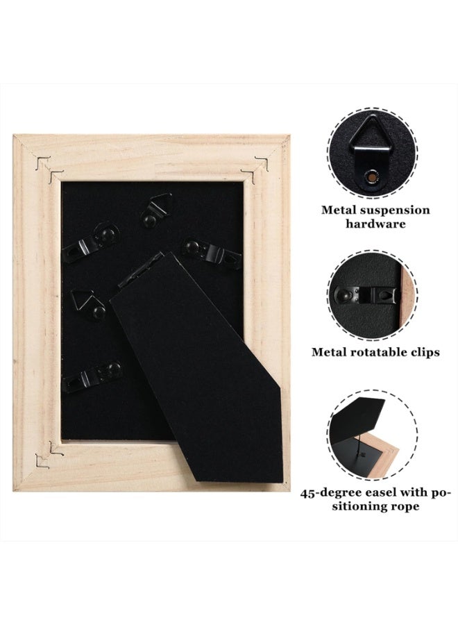 9x13cm Picture Frame – Wall Hanging Photo Frame for 3.5"x5" Pictures with Mat or 9x13cm Without Mat | Classic & Durable Design for Home or Office Décor - Image 3