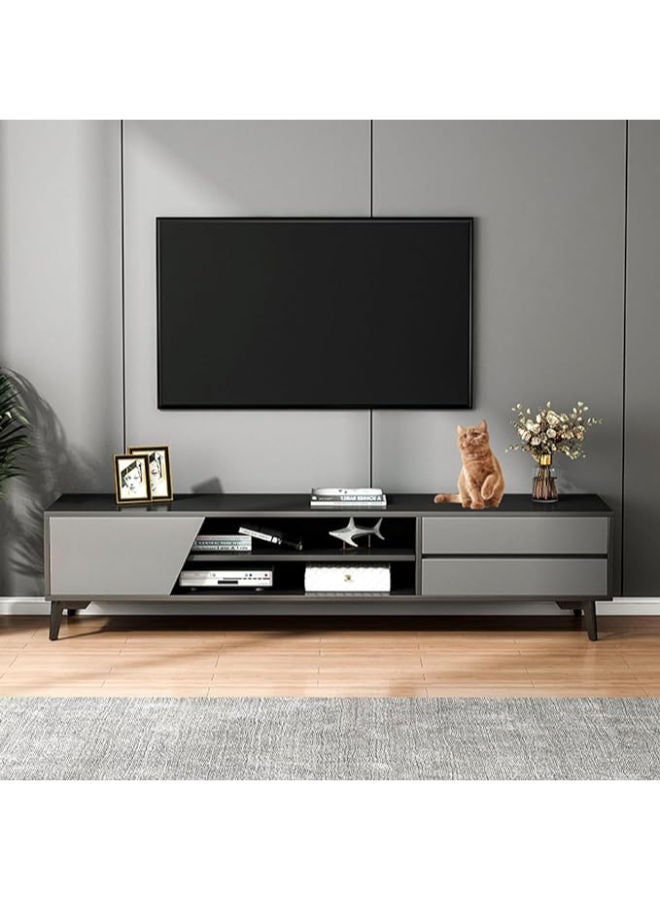 TV Table Multifunctional TV Cabinet – Sleek 2-Drawer, 3-Layer Storage Stand for Living Room (120x30x40cm) - Image 1