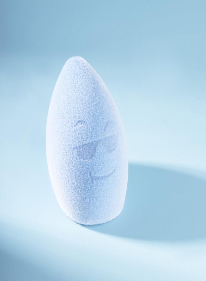 PAC Mr. Bounce (1 Pc)| Beauty Blender Makeup Sponge for Face Makeup (Small)| Velvet Soft Olive Cut for Foundation, Creams & Powders with Case | For All Skin Types - Soft, Reusable & Washable (Blue) - Image 2