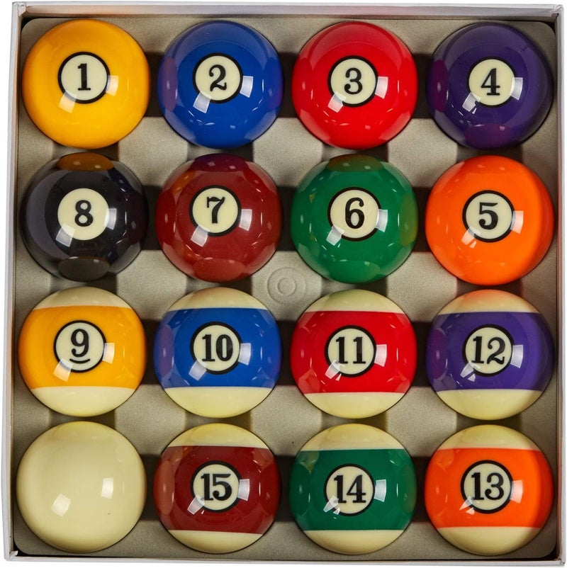 Collapsar AAA Grade Billiard Pool Ball Set,2-1/4" Regulation Size & Weight Full 16 Resin Balls(Several Styles Available) - Image 1