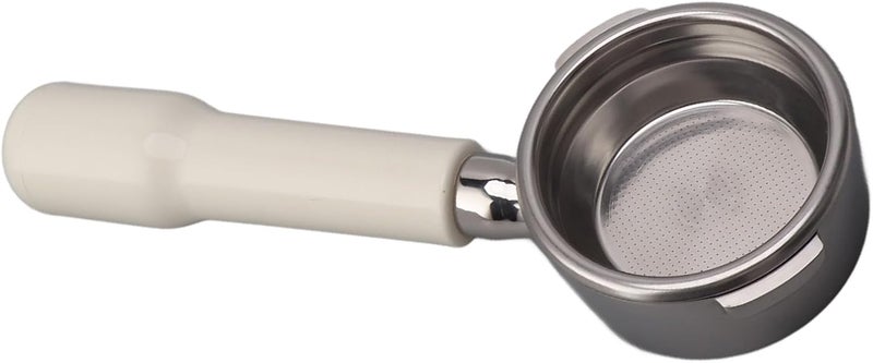 Light & heavy use compatible 58mm Bottomless Portafilter Stainless Steel Professional Coffee Machine Accessory with Comfortable Grip for CLASSIC ESPRESSO DELUXE EVOL UTION EVOLUTION ESPRESSO TEBE Mach (White) Easy daily handling design Compact trendy practical build Heat resistant Anti slip Global flexible sizing options Surface safe Market need oriented construction Well-engineered versatile build Multi-use detailed build Salt mist resistant Globally trusted quality Dust proof Safe silicone build Occasional & permanent usable Freeze crack proof Trendy varied sizing alternatives All-round applied quality Multi-market varied design options Durability boosted processed material Wide use compliant quality Trendy widespread design Scratch resistant Closed & open space compatible Ergonomic build - Image 4