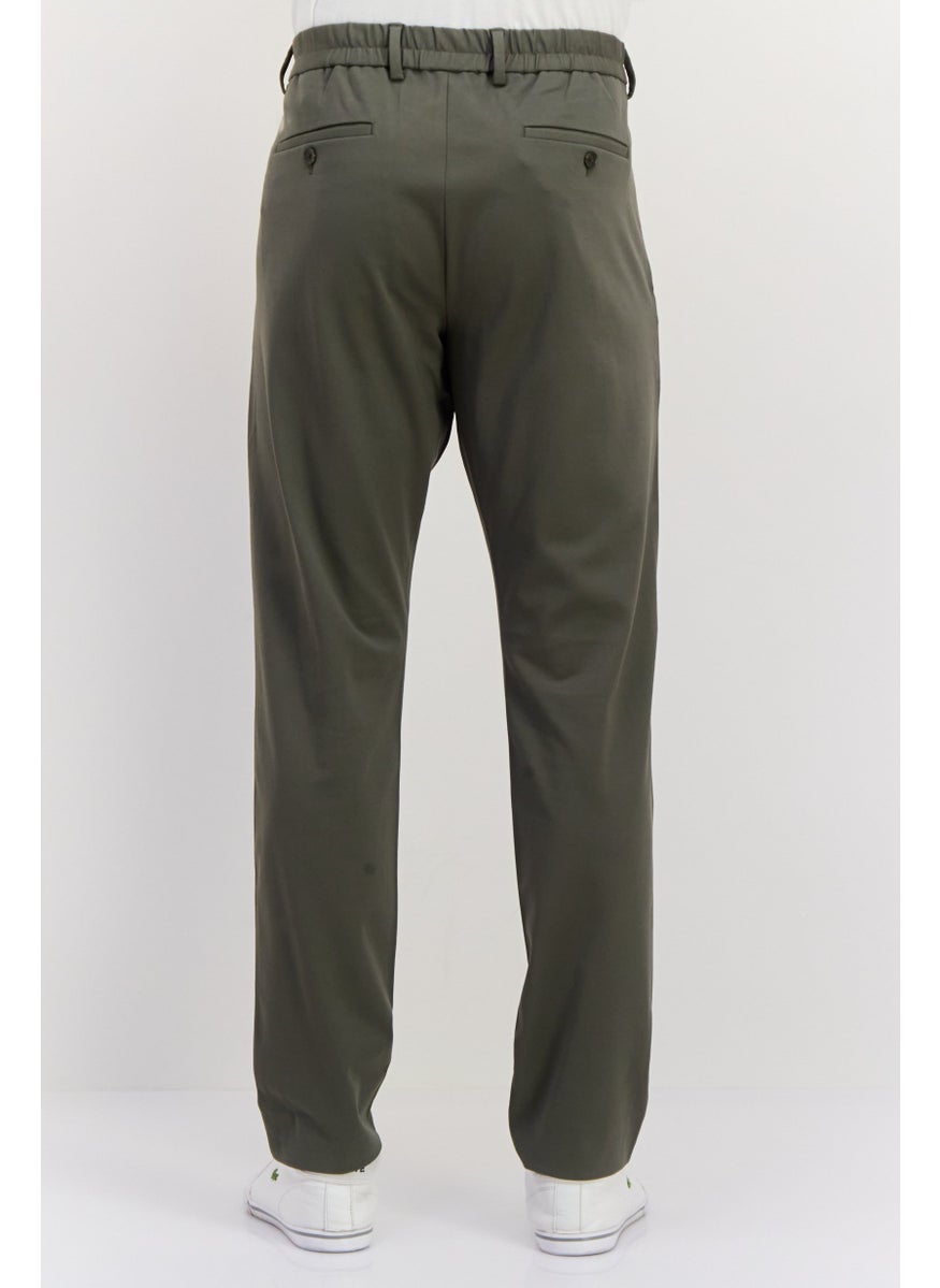 Men Regular Fit Plain Straight Leg Pants, Green - pzsku/ZC82AC6CE8BB914E31886Z/45/_/1737642526/72115bd3-cbd2-4333-a160-6a17810d403f