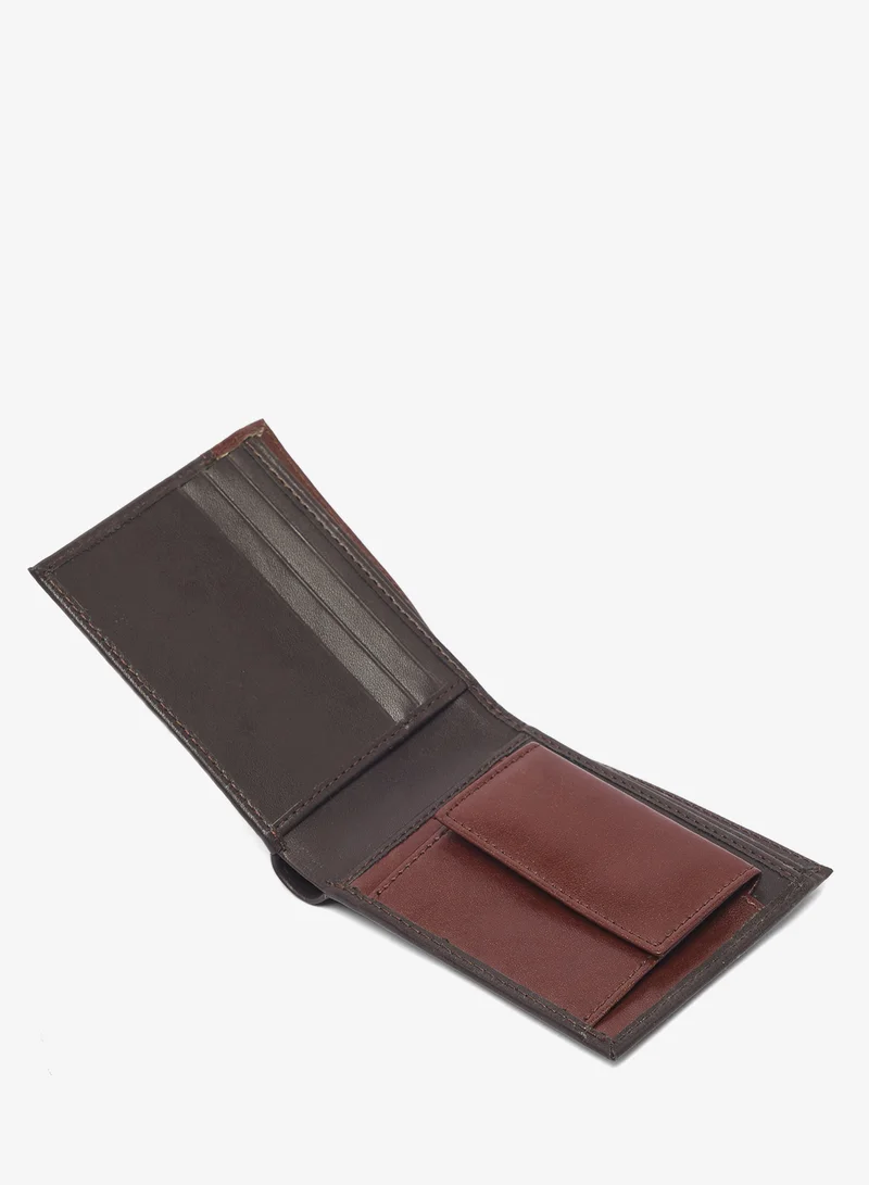 Robert Wood Webbing Loop Detail Bi Fold Wallet