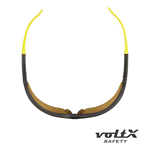 voltX GT ADJUSTABLE Bifocal Reading Safety Glasses (Brown Lens +1.5), ANSI Z87.1+ & CE EN166FT, Anti fog coated, UV400 Lens, Scratch resistant, Tilt & length adjustable earstems, clip on safety cord. - Image 5