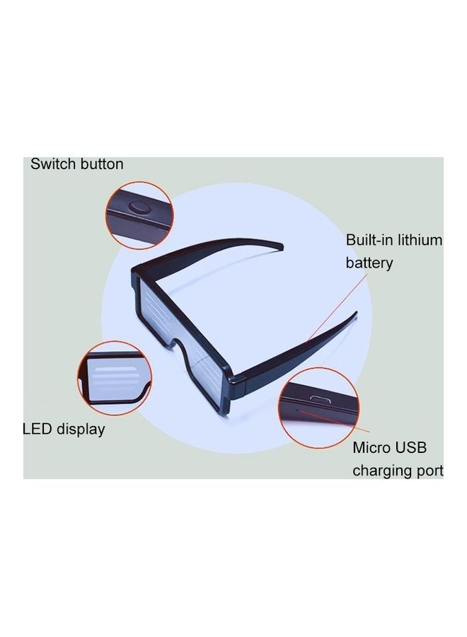 Loquat LED Light-Emitting USB Charging Glasses - Image 3