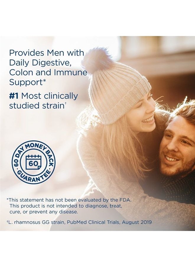 Renew Life - Probiotics for Men - 90 Billion CFU, Probiotic Supplement for Digestive, Colon & Immune Health, Ultimate Flora Men's Care - Gluten Free & Vegetarian - 90 Billion CFU - 30 Capsules - Image 1