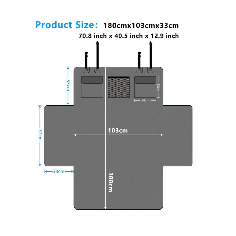 Car Boot Liner Protector,for Jaecoo 7 J7 PHEV 2024 2025 2026 Waterproof Nonslip Durable Pet Seat Cover Universal Easy to Clean Liner Protector - Image 2