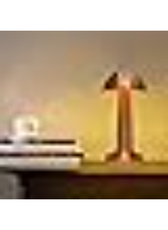 أباجورة معدن جولد – إضاءة LED تاتش بثلاثة مستويات – شحن USB – تصميم أنيق ومتين T - Image 3