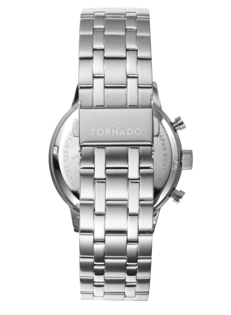 TORNADO Men's Stainless Steel Chronograph Watch T6102-SBSL - 43X49 mm - Image 2