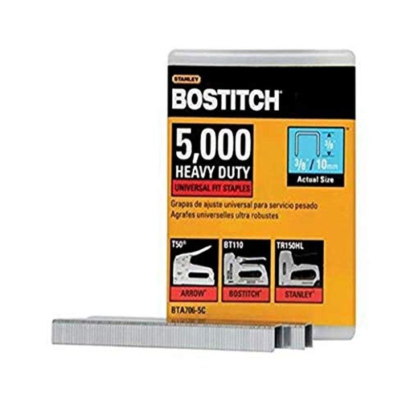 BOSTITCH BTA7065C Heavy Duty Construction Staples 38 x 25Inch 5000Pack