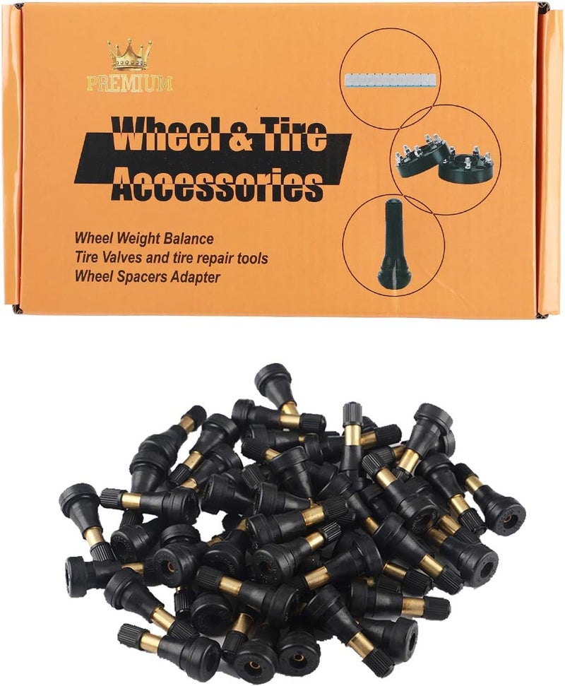 EZISOE 50pcs TR600HP High Pressure Brass Tire Valve Stem High-Pressure Tubeless Snap-in Valves Good for Larger or Heavy-Duty Vehicle - Image 1