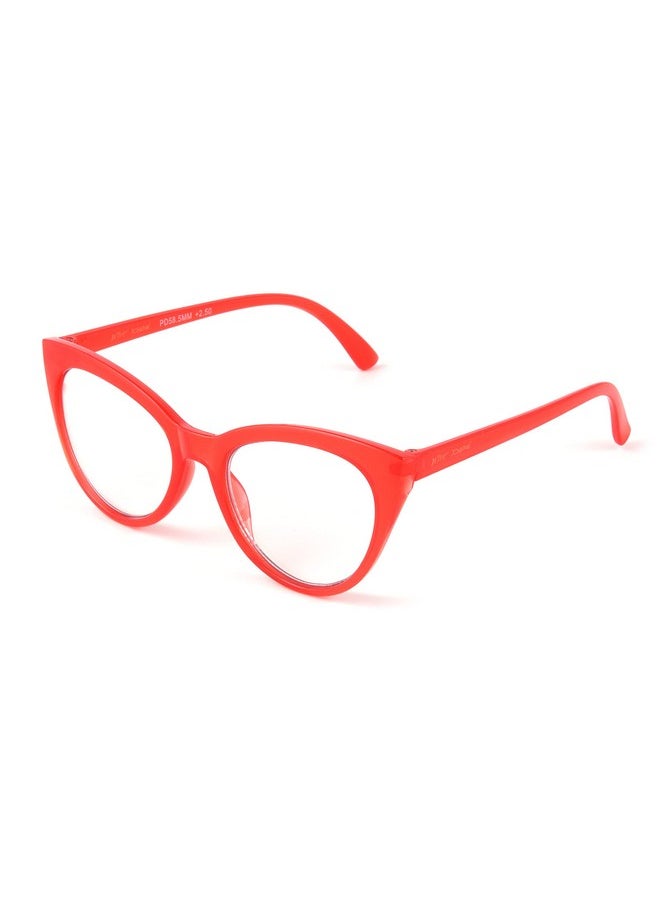 Betsey Johnson - Women'S Rhett Glasses Blue Light Glasses, Shiny Red, 62Mm Us - Image 1