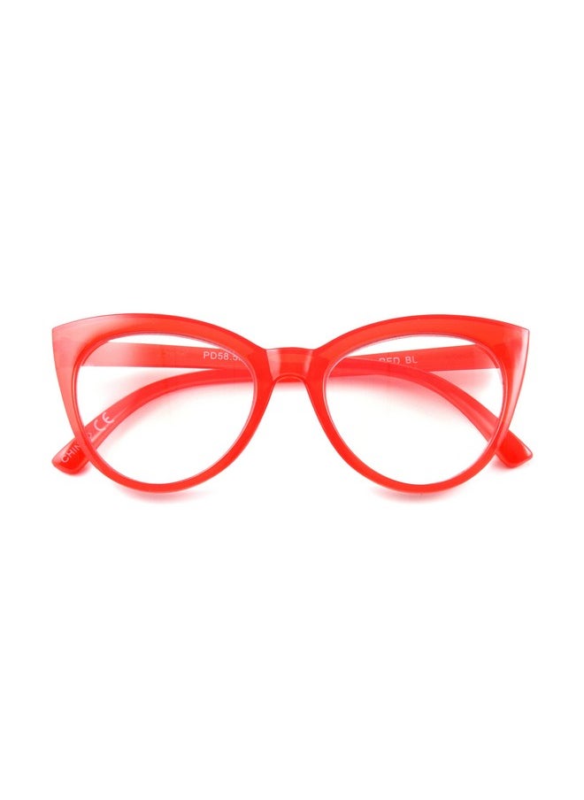 Betsey Johnson - Women'S Rhett Glasses Blue Light Glasses, Shiny Red, 62Mm Us - Image 1