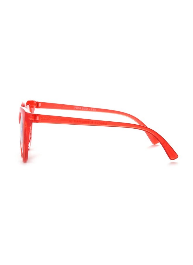 Betsey Johnson - Women'S Rhett Glasses Blue Light Glasses, Shiny Red, 62Mm Us - Image 1