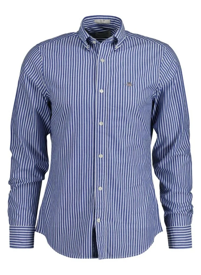 GANT Gant Slim Fit Striped Poplin Shirt