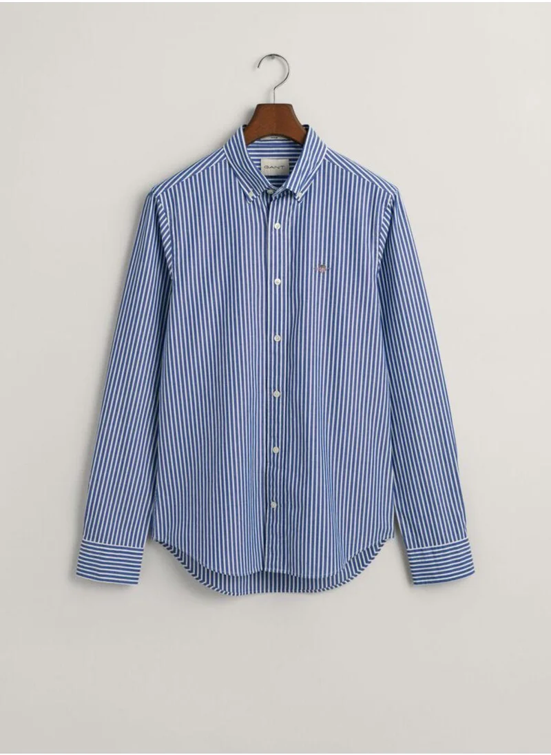 GANT Gant Slim Fit Striped Poplin Shirt