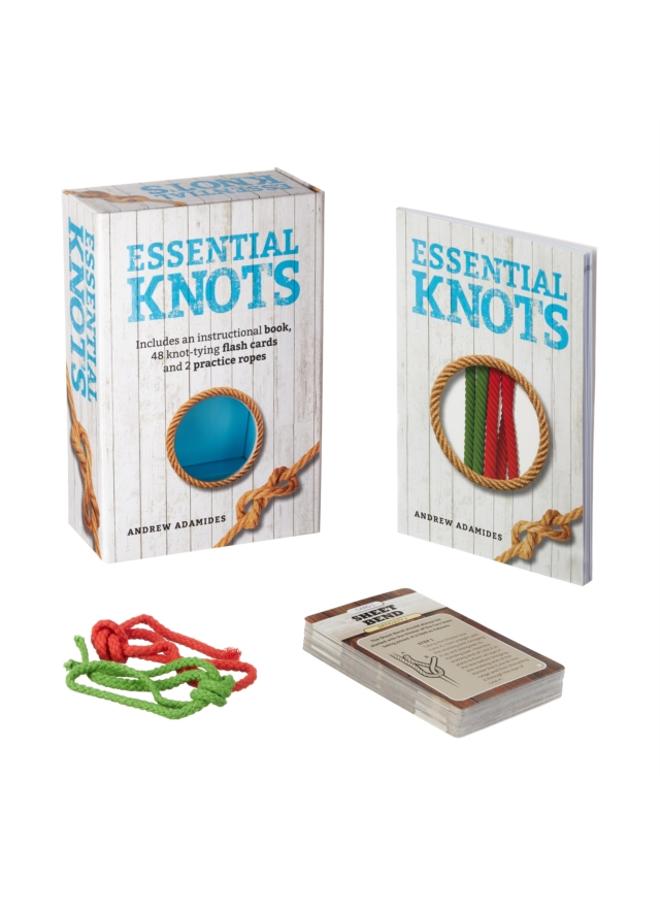 Essential Knots Kit : Includes Instructional Book, 48 Knot Tying Flash Cards and 2 Practice Ropes 