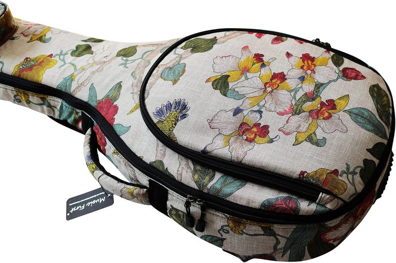 MUSIC FIRST Floral Padded 5-String Banjo Gig Bag - 38 Inch - Image 2