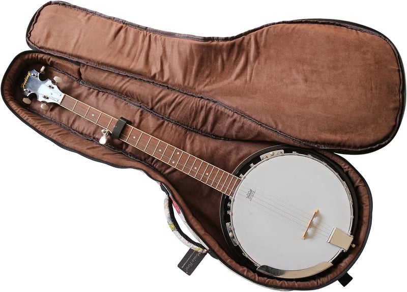 MUSIC FIRST Floral Padded 5-String Banjo Gig Bag - 38 Inch - Image 5