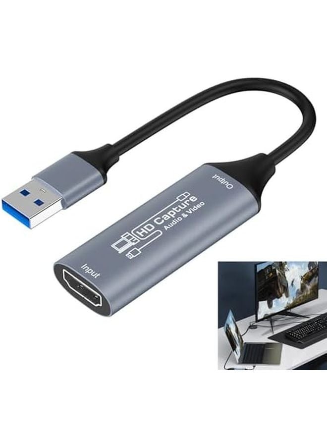 Metal Housing USB Video Capture Card 1080p60 No Delay UVC Compliant For Multiple Devices - Image 3