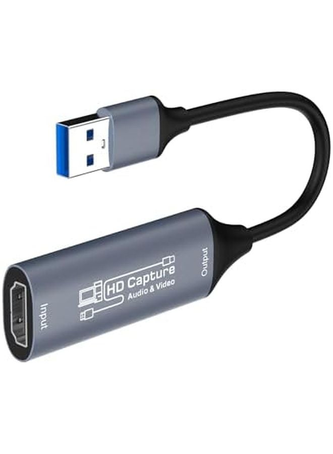 Metal Housing USB Video Capture Card 1080p60 No Delay UVC Compliant For Multiple Devices - Image 1