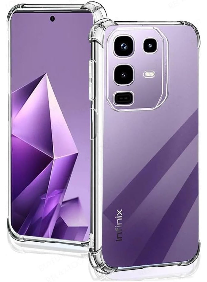 general Clear Case Compatible with Infinix Note 50 Pro Plus 5G Slim Fit TPU Transparent Soft Back Cover with 4 Corner Shockproof Airbag and Camera Lens Protection - Image 1