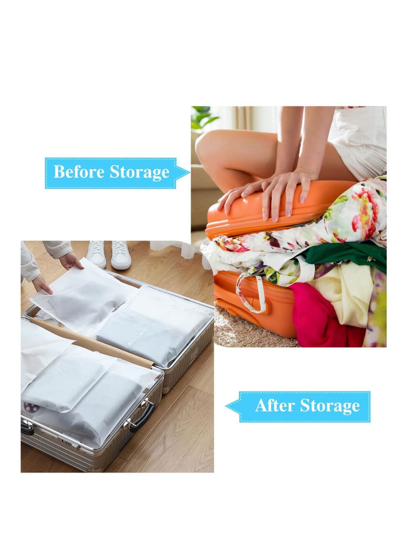 Excefore 40 PCS Travel Clothes Storage Bags, Reusable Bags, Frosted Waterproof Travel Storage Bag, Suitable for Clothes, Shoes,Maternity Essentials,Cosmetics  - Image 3