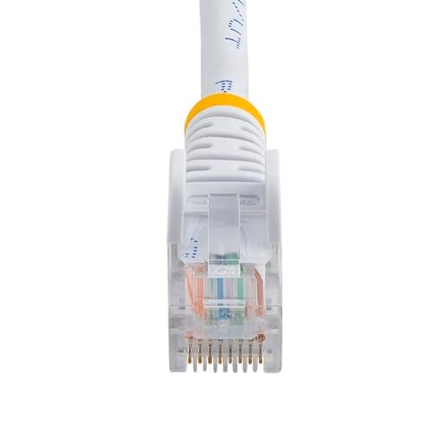 StarTech.com 3 ft. (0.9 m) Cat5e Ethernet Cable - Power Over Ethernet - Snagless - White - Ethernet Network Cable (45PATCH3WH) - Image 4
