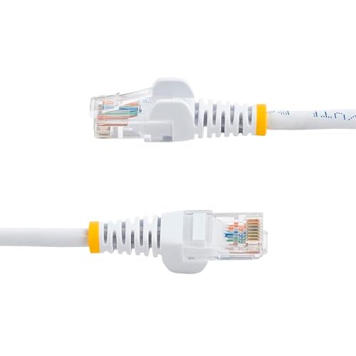 StarTech.com 3 ft. (0.9 m) Cat5e Ethernet Cable - Power Over Ethernet - Snagless - White - Ethernet Network Cable (45PATCH3WH) - Image 3