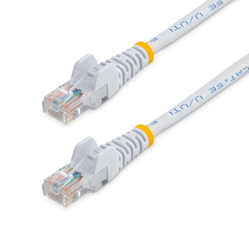 StarTech.com 3 ft. (0.9 m) Cat5e Ethernet Cable - Power Over Ethernet - Snagless - White - Ethernet Network Cable (45PATCH3WH) - Image 5