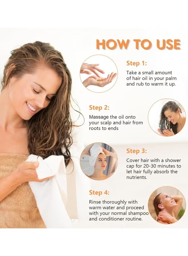 Organic & Botanic Batana Oil Natural ingredients Moisturizing & Nourishing Smooth & Healthy Hair Unrefined, Natural Batana Oil For Hair Growth By Organic, Unrefined Batana Oil For Visibly Thicker And Stronger Hair, Prevent Hair Loss, Repairs Damaged Hair, Leaves Hair Smoother,100g - Image 5