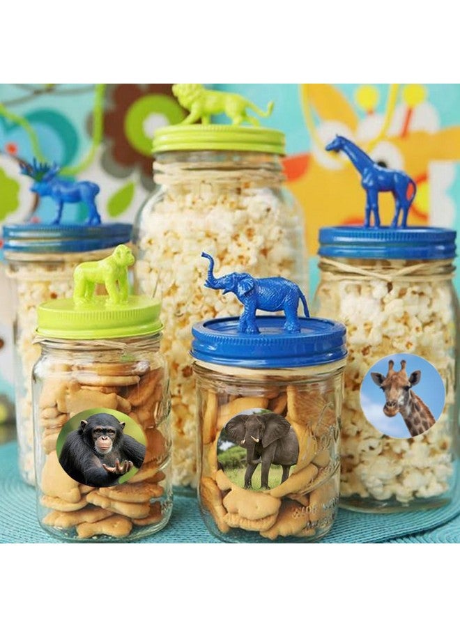 Hohamn 600 Pcs Zoo Animals Stickers For Kids 1.5 Inch Round Jungle Animal Stickers For Boys Girls Birthday Party Favor Gifts Decoration Teachers Student Classroom Reward - Image 5
