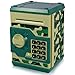 Yoego Kids Money Bank Electronic Piggy Banks Great Gift Toy for Kids Children Auto Scroll Paper Money Saving Box Password Coin BankPerfect Toy Gifts for Boys Girls Green Camo - Image 4
