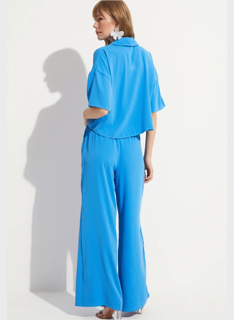 JUNE High Waist Pant & Shirt Set