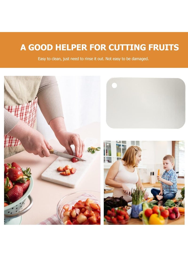 Kitchen Chopping Board, Stainless Steel Cutting Board, Can Be Hung Cutting Mat, Heavy Duty Non Slip Cutting Boards for Meat and Vegetables, Dishwasher Safe (Size: 30 X 20 Cm) - Image 5