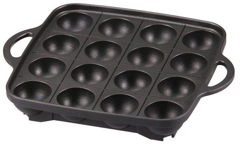 Iwatani Takoyaki Grill Pan , Medium, Black - Image 1