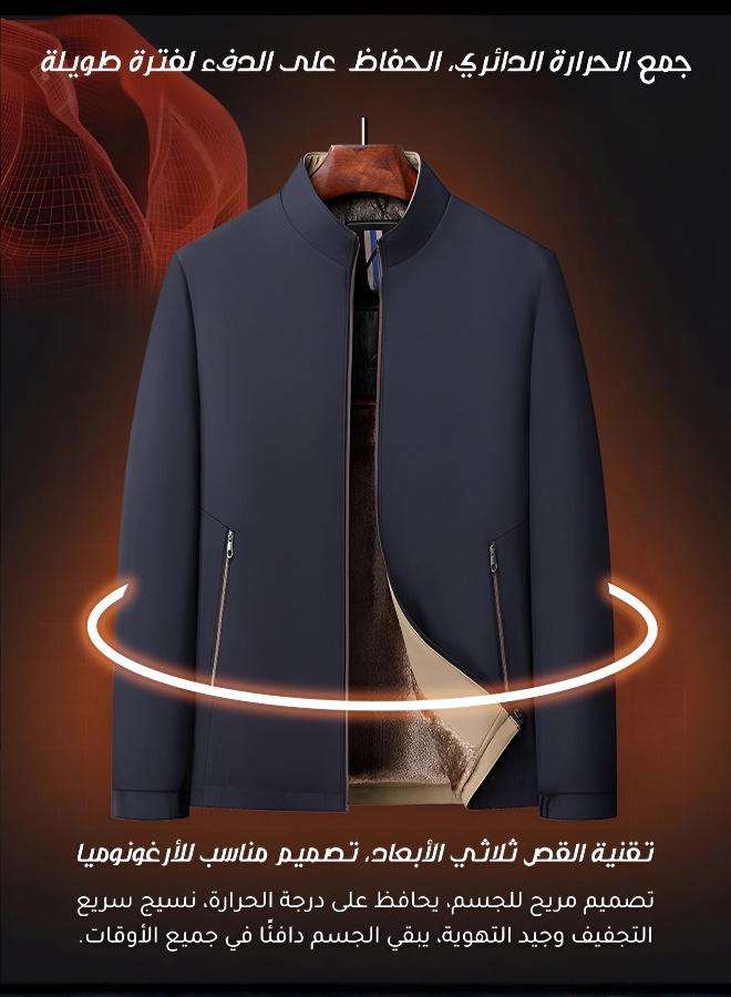 Men's Graphene-Lined Thick Jacket for a Refined Masculine Look - Image 3