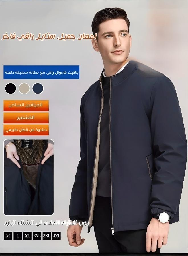 Men's Graphene-Lined Thick Jacket for a Refined Masculine Look - Image 2